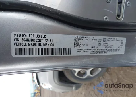 2022 Jeep Compass Trailhawk 4X4 z USA, uszkodzony, nr VIN 3C4NJDDB2NT192151